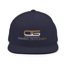 Load image into Gallery viewer, original gentlemen gold and white snap back
