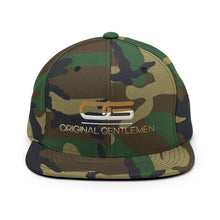 Load image into Gallery viewer, original gentlemen gold and white snap back
