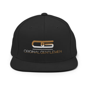 original gentlemen gold and white snap back